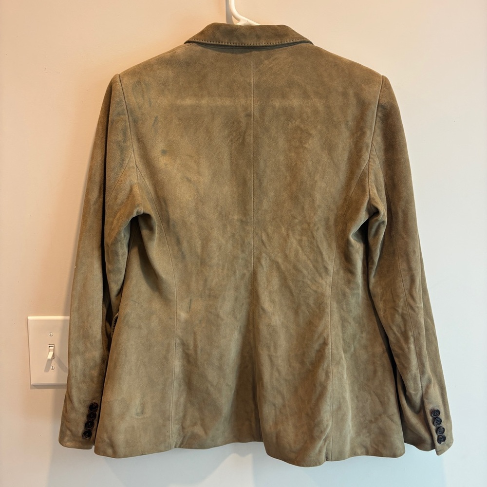 Ralph Lauren Purple Label Suede Jacket Women’s 10 *read* - Picture 3 of 9